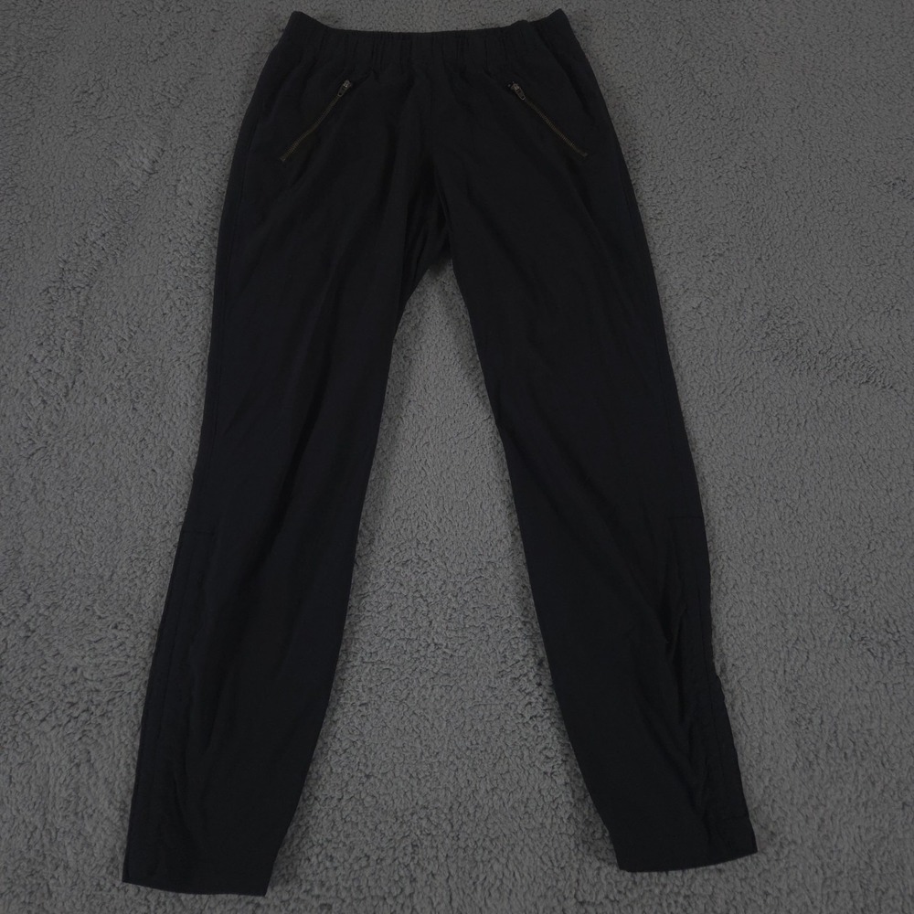 Athleta Trekkie Mid Rise Legacy Jogger Womens 2 Black Pull On Baggy Gym Yoga
